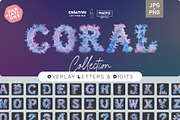 Luminescent Corals Letters Overlays, a Symbol Font by PhotoSpirit (Thumbnail 1 of 8)