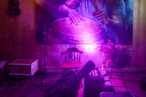 Ambient purple light in a cozy room, an Architecture Photo by DanFLCreativo