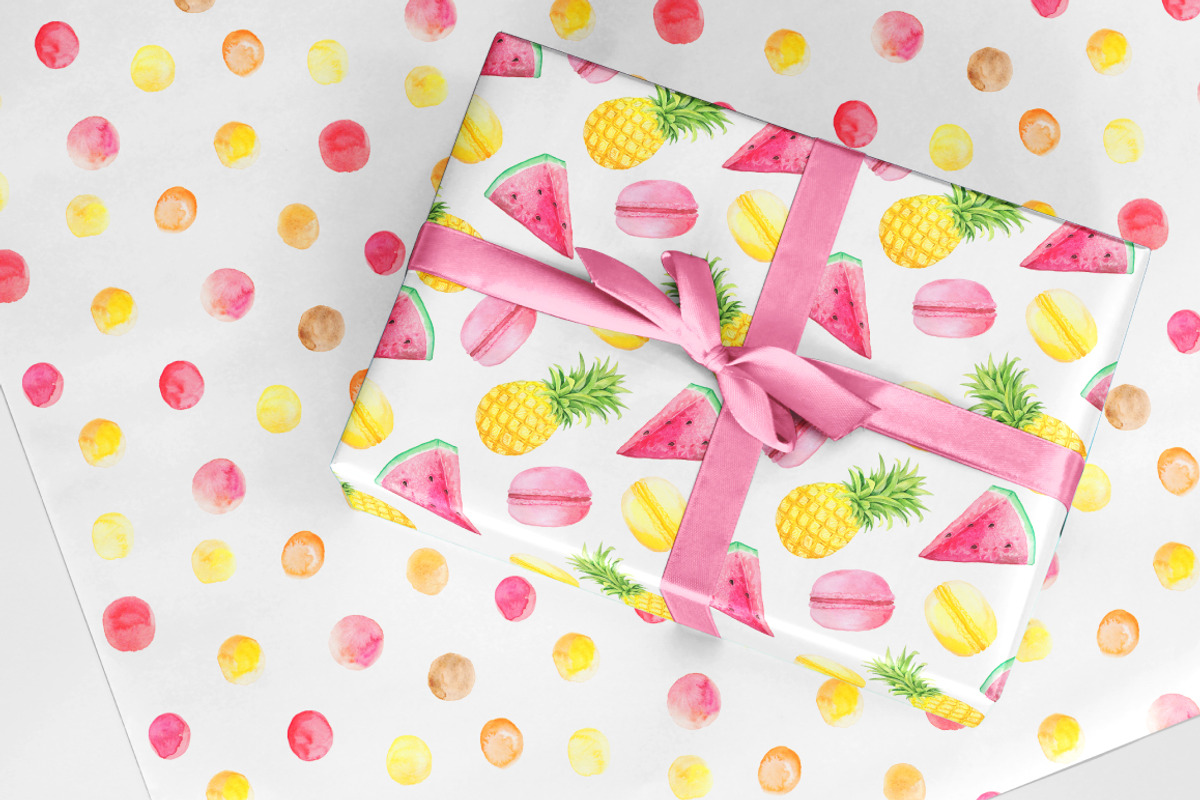 Watercolor Fruits&Desserts Set, a Decorative Illustration by LarysaZabrotskaya (Photo 5 of 5)