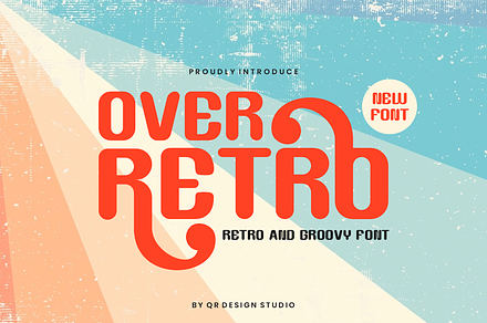 Over Retro - Vintage & Western Font, a Sans Serif Font by QR Design Studio