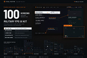 Military FPS Game 100 Screens, an UI Kit Template by pawellpi (Thumbnail 12 of 116)