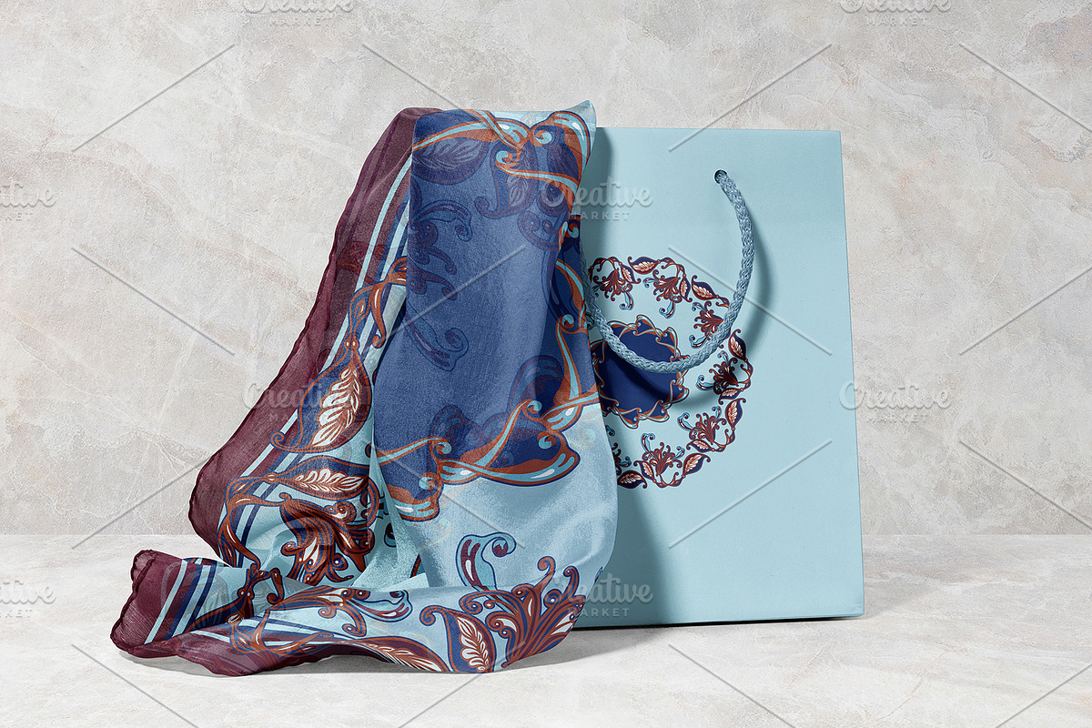 Art Nouveau Lily Garland Scarf, an Object Graphic by ilustrinna (Photo 9 of 10)