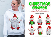 Christmas Gnomes Holiday Clipart, an Illustration by SLS Lines (Thumbnail 4 of 7)