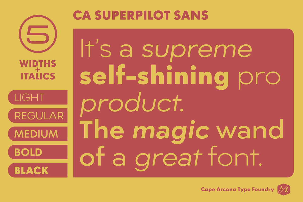 CA Superpilot, a Script Font by Cape Arcona Type Foundry (Photo 6 of 9)