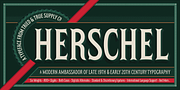 Herschel, a Serif Font by Tried & True Supply Co. (Thumbnail 1 of 16)