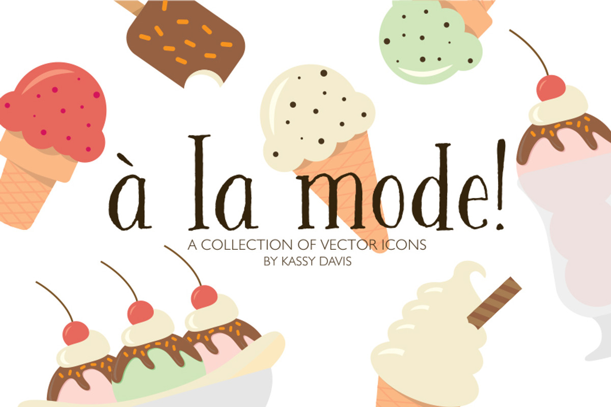 ‘À La Mode!’ Vector Icon Collection, an Icon by GraphicsByKassy (Photo 1 of 5)