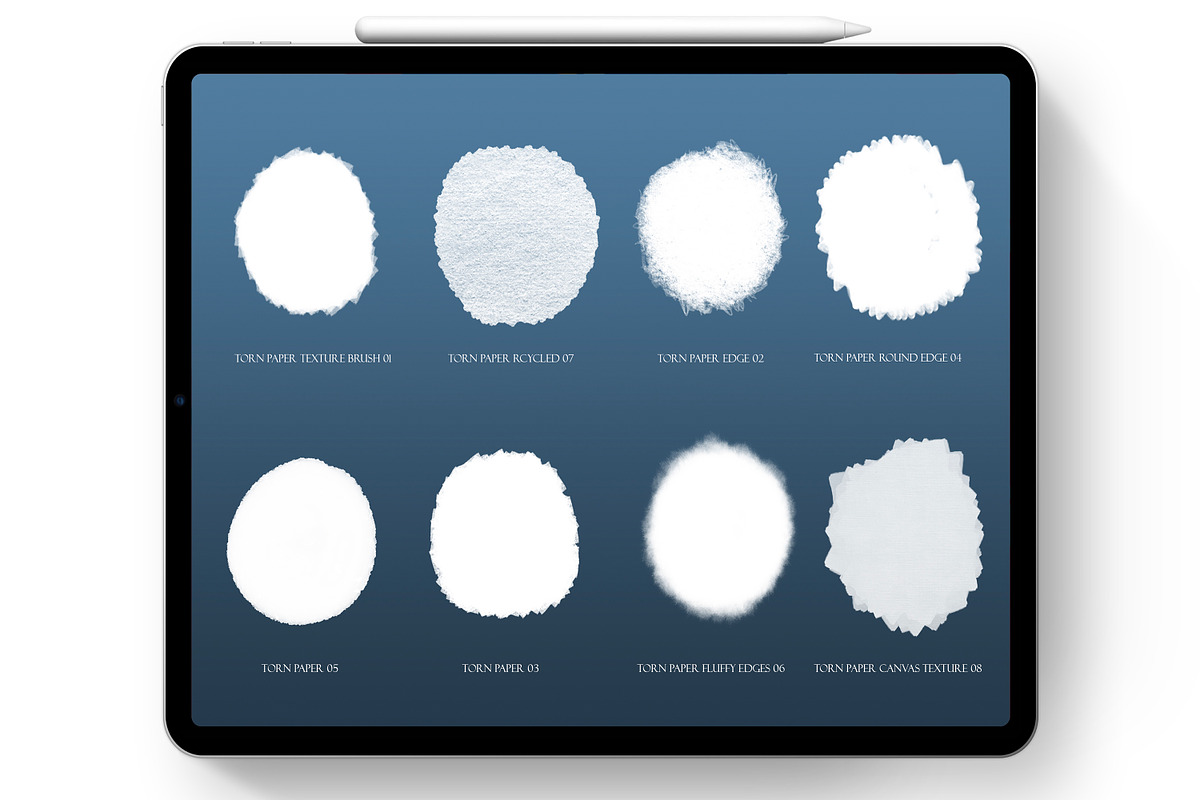 Torn Paper Kit for Procreate, a Brush Add-On by Liquid Amethyst Art (Photo 4 of 12)