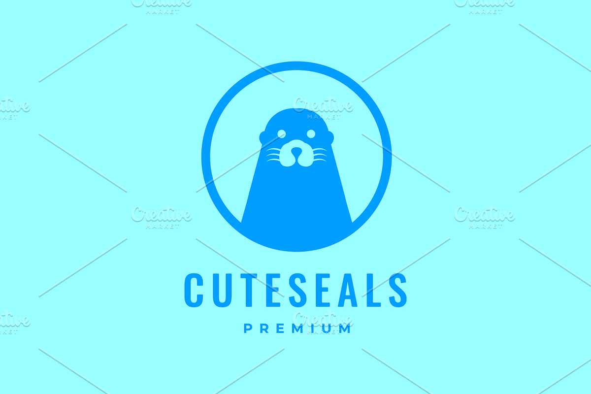 cute seals mammal adorable logo, a Branding & Logo Template by devastd