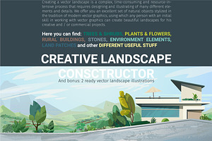 Creative landscape construction kit