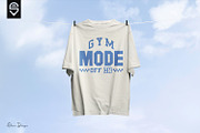 Gym Mode On Workout Typography, a Graphic by shaondesigns (Thumbnail 3 of 5)
