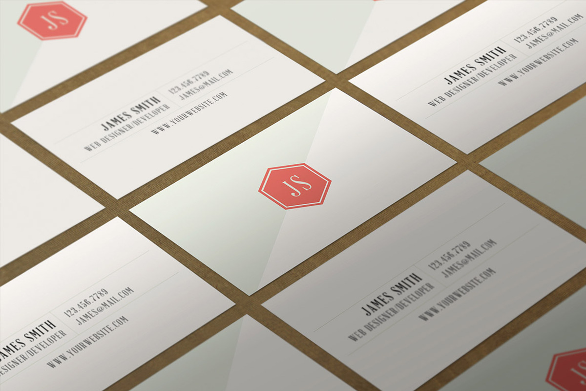 Retro/Vintage Style Business Card V1, a Business Card Template by PSD Storm (Photo 5 of 5)