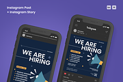 We Are Hiring Flyer Set, a Flyer Template by SquidPixey (Thumbnail 6 of 6)