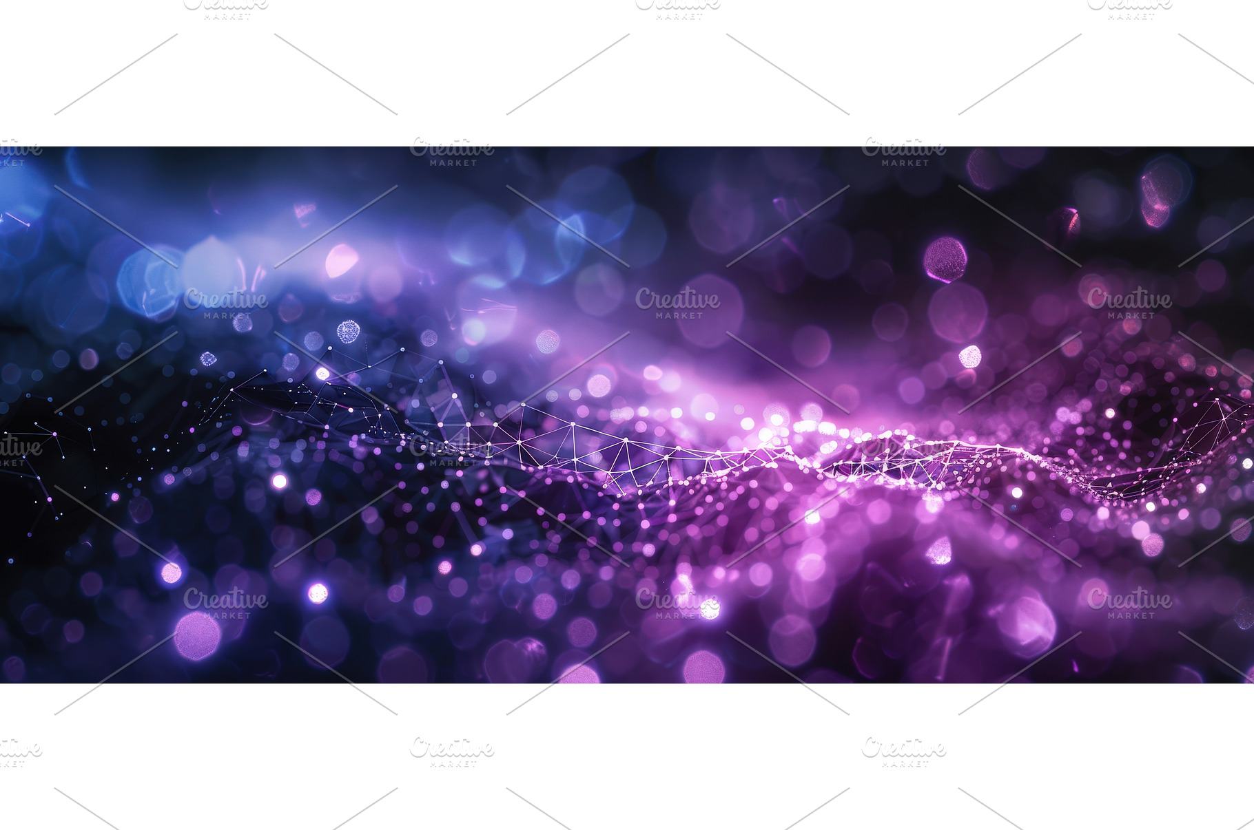 Purple Cosmic Neural Network, an Abstract Photo by piter.goskov