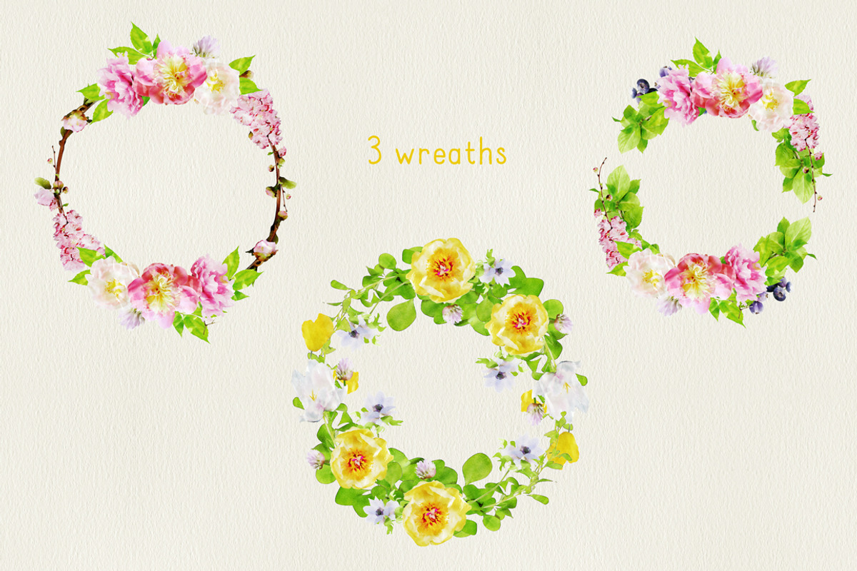 Watercolor Flowers, an Illustration by TheSeventhDesire (Photo 4 of 6)