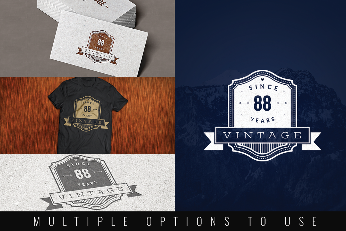 Vintage Logo Templates vol 1, a Branding & Logo Template by Brazvan (Photo 2 of 5)