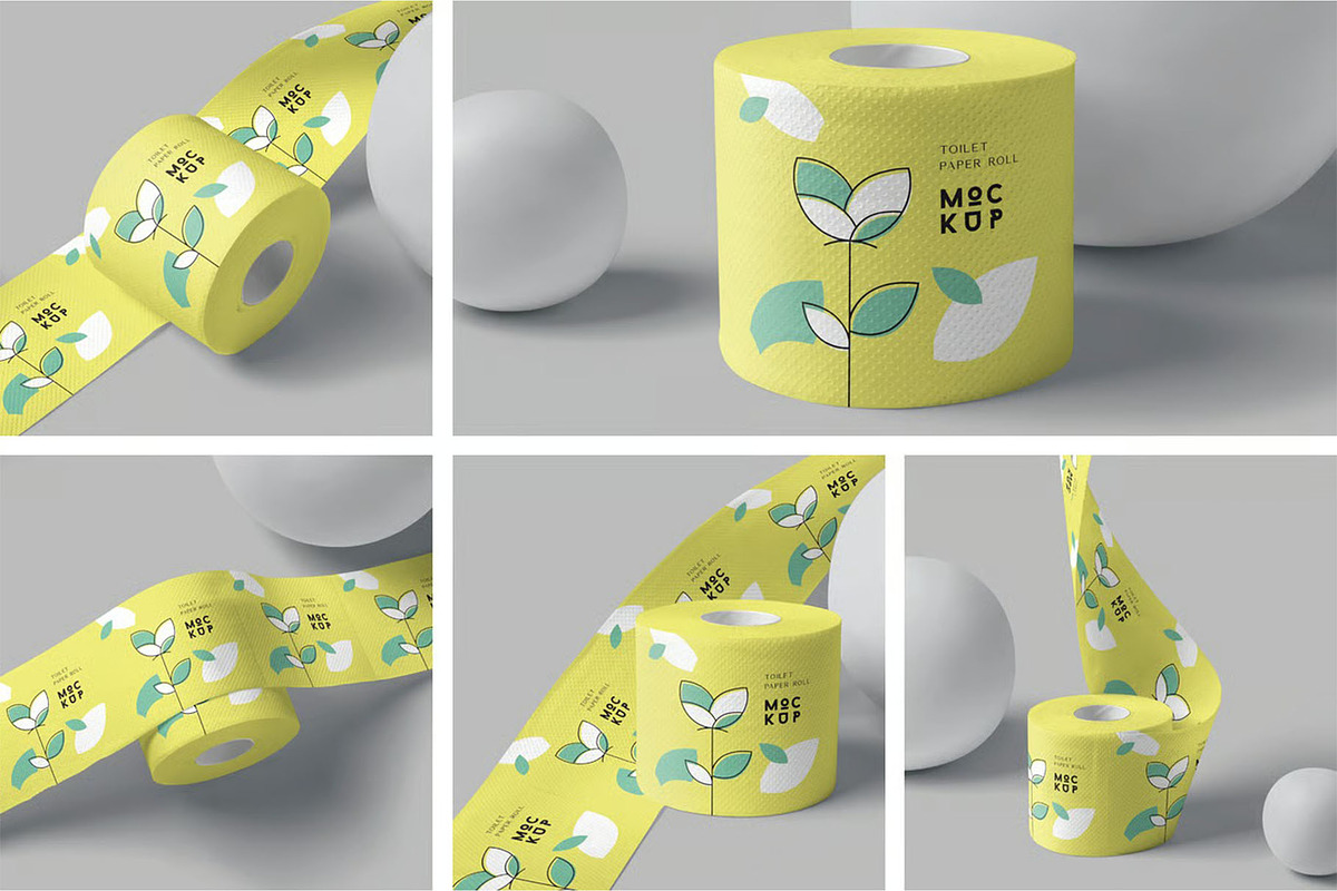 Toilet Paper Mockups, an Advertising Mockup by megostudi0 (Photo 1 of 7)