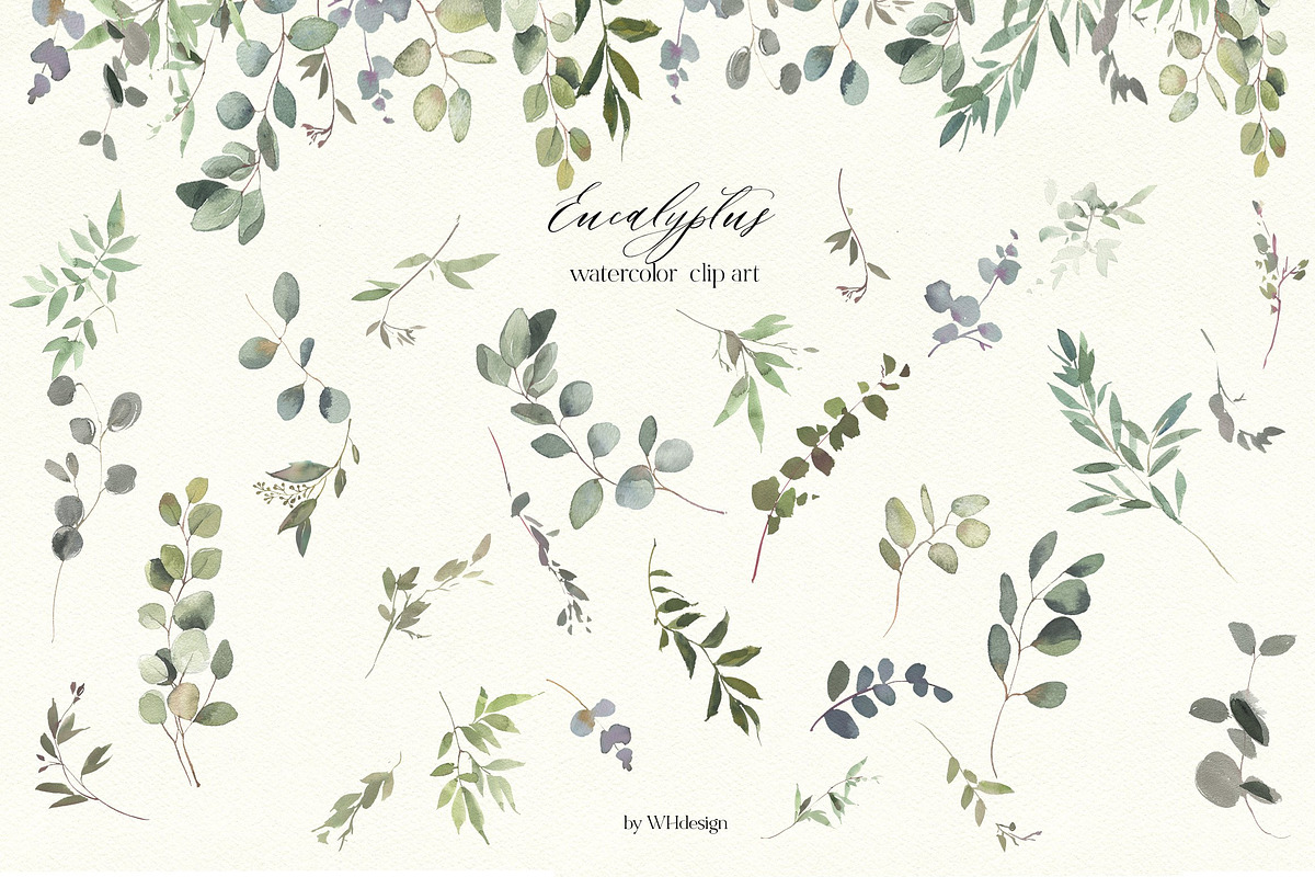 Watercolor Floral Bundle 90 in1, an Animal Illustration by whiteheartdesign (Photo 22 of 50)