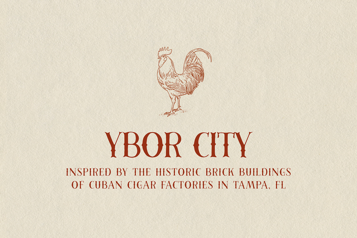 YBOR CITY: Vintage, Florida/Western, a Font by Chez Núñez (Photo 4 of 4)