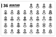 3,600 Icons x3 Styles, an Outline Icon by monkik (Thumbnail 28 of 299)