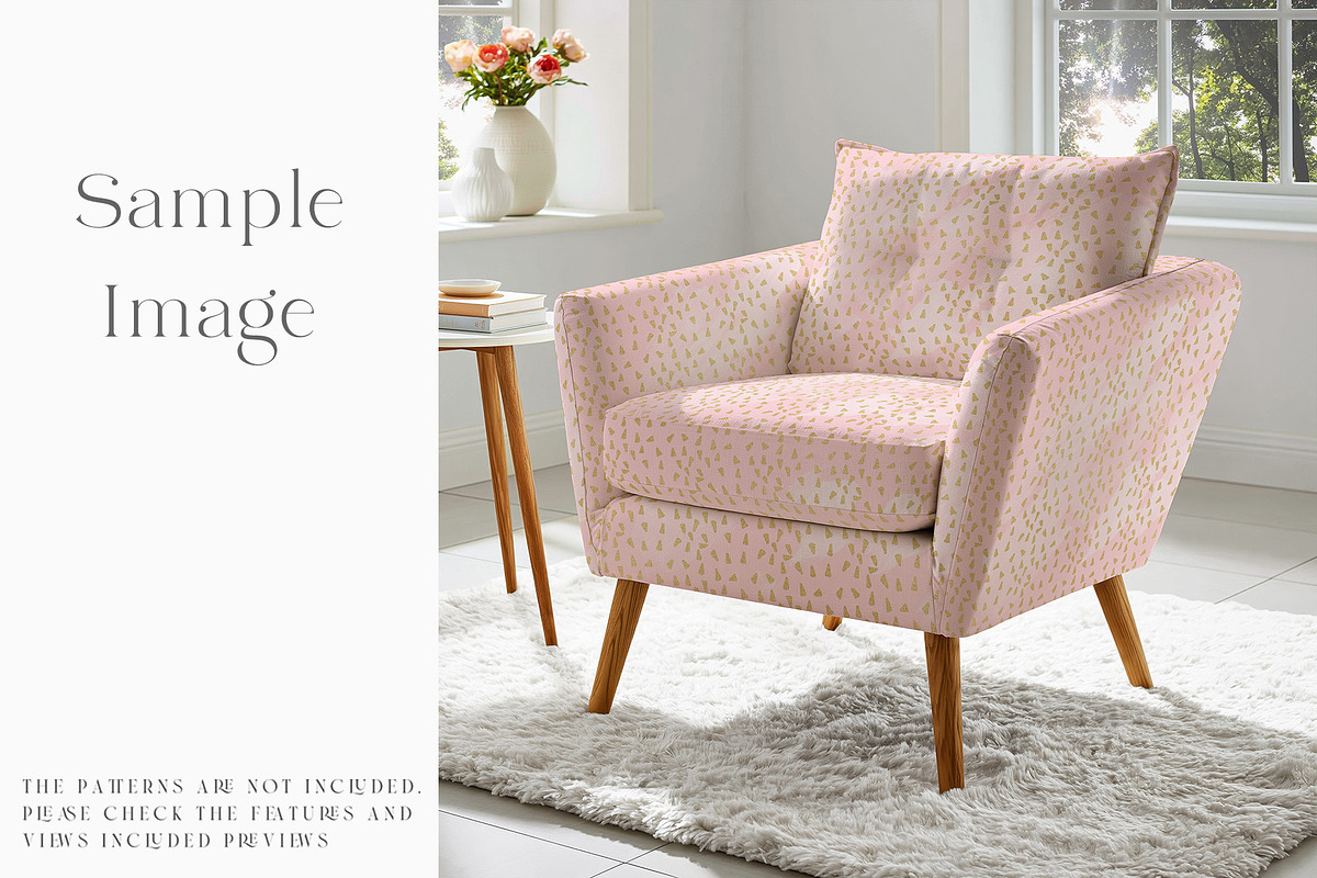 Armchair Upholstery Mockup, a Household Mockup by mock-ups (Photo 7 of 13)