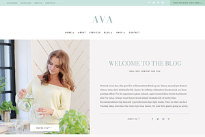 Ava Divi Business Coaching Theme