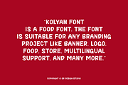 Kolyan - Food Font, a Sans Serif Font by QR Design Studio (Thumbnail 6 of 13)