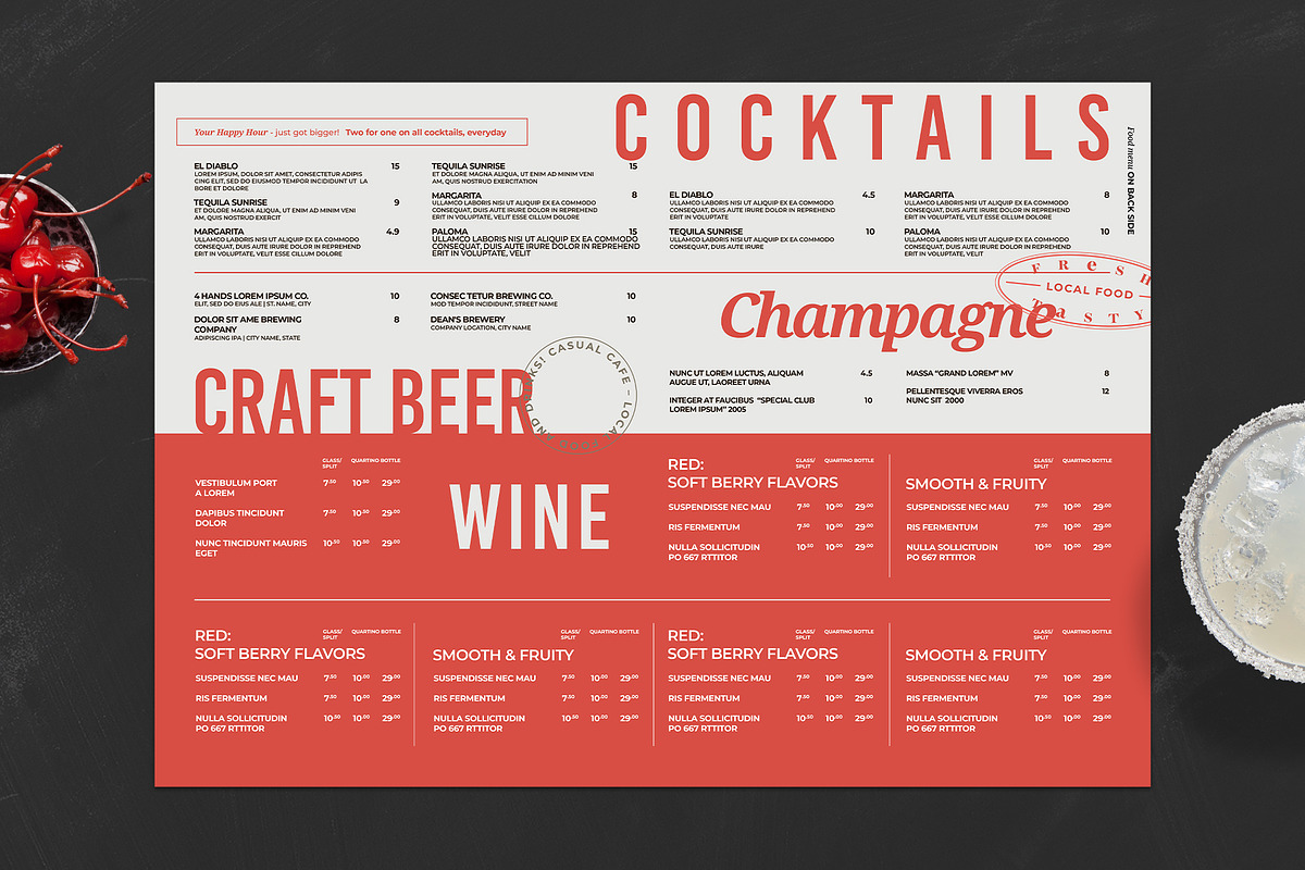 Food Menu Template, a Flyer Template by BrandPacks (Photo 2 of 4)