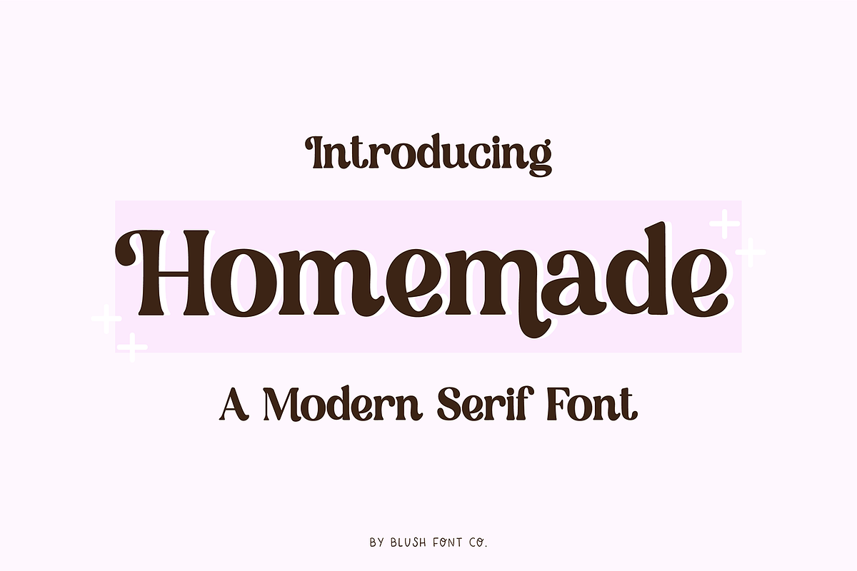 HOMEMADE Bold Modern Serif Font, a Serif Font by Blush Font Co. (Photo 1 of 4)