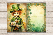 Cute Leprechaun Junk Journal Pages, a Seasonal Illustration by GlamArtZhanna (Thumbnail 6 of 10)