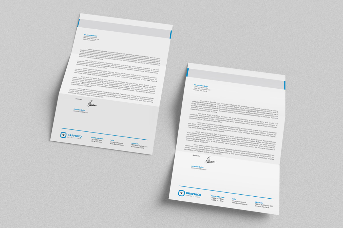 Corporate Letterhead 12 with MS Word, a Stationery Template by ND Design (Photo 5 of 7)