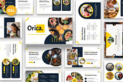 Orica - Food & Kitchen Google Slides, a Presentation Template by Fit-tee (Thumbnail 1 of 6)