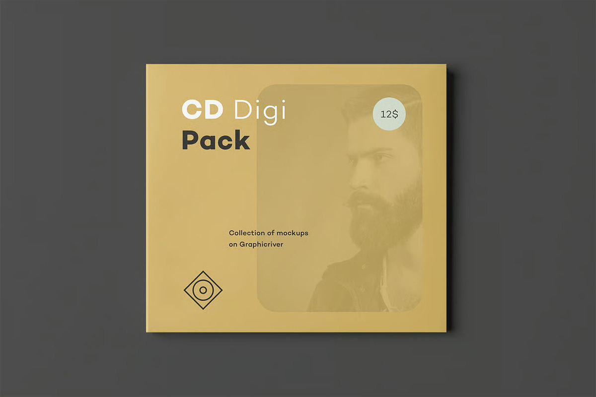 CD Digi Pack Mock-up, a Product Mockup by zippypixelstudio (Photo 3 of 15)