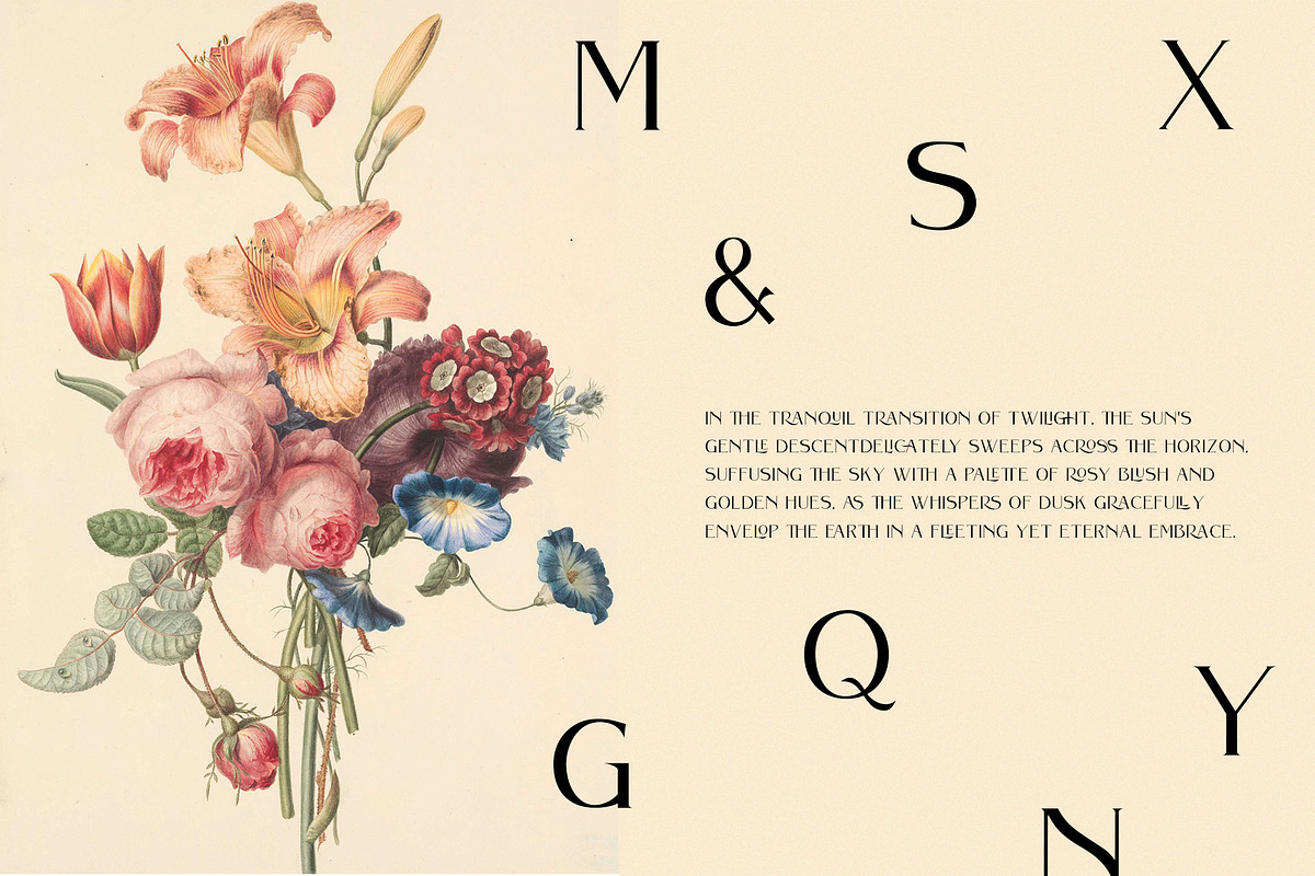 Qussro - Elegant Serif Font, a Serif Font by BOOSH Studio (Photo 9 of 9)