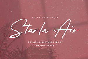Starla Air - Stylish Signature Font, a Font by RHD Creative Studio