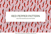 Red Hot Chili Pepper Pattern, a Pattern Graphic by Marketello Studio (Thumbnail 1 of 8)