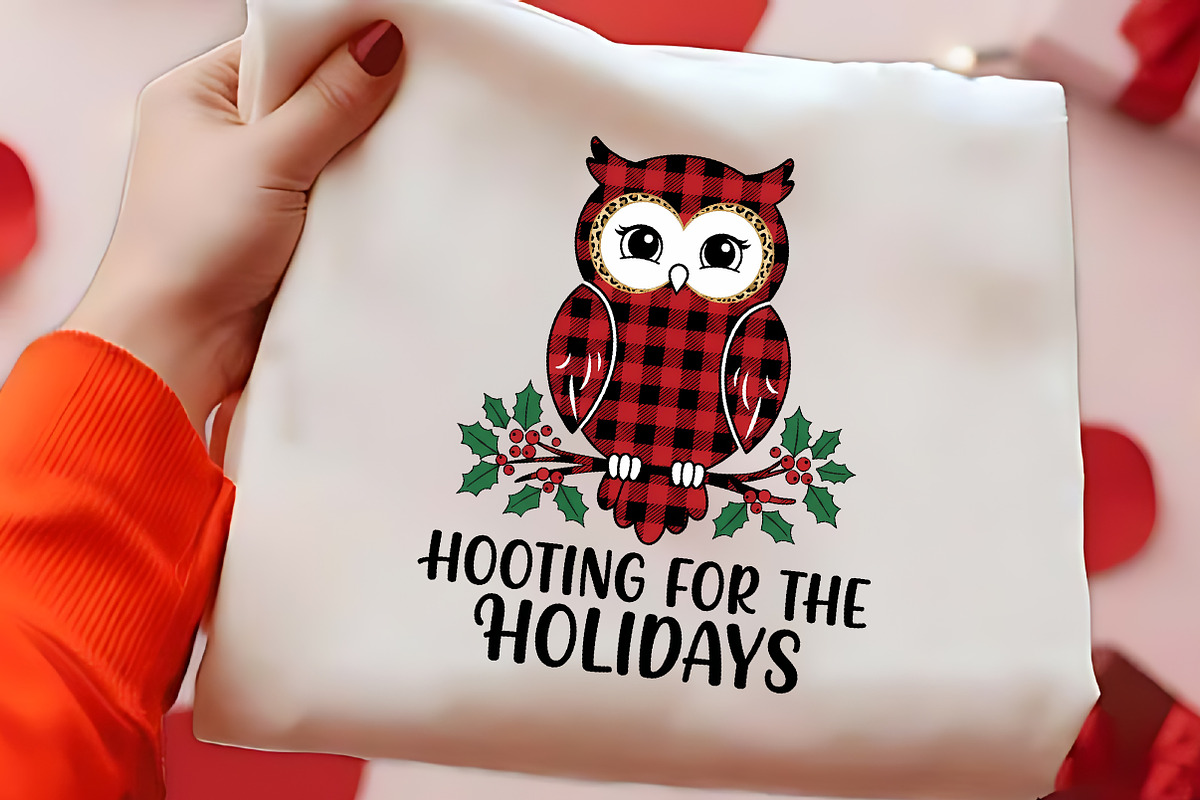 Hooting For The Holidays Owl PNG Art, a Seasonal Illustration by CrexoraLab (Photo 2 of 4)