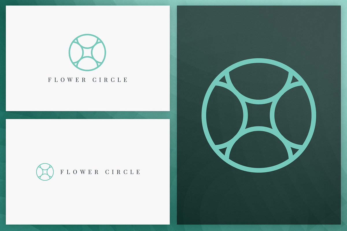 20 Circle geometric logos - outline, a Branding & Logo Template by VP Fonts (Photo 5 of 21)
