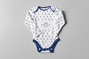 Baby Bodysuit Mock-up 2, a Shirt Mockup by Yogurt86 (Thumbnail 2 of 11)