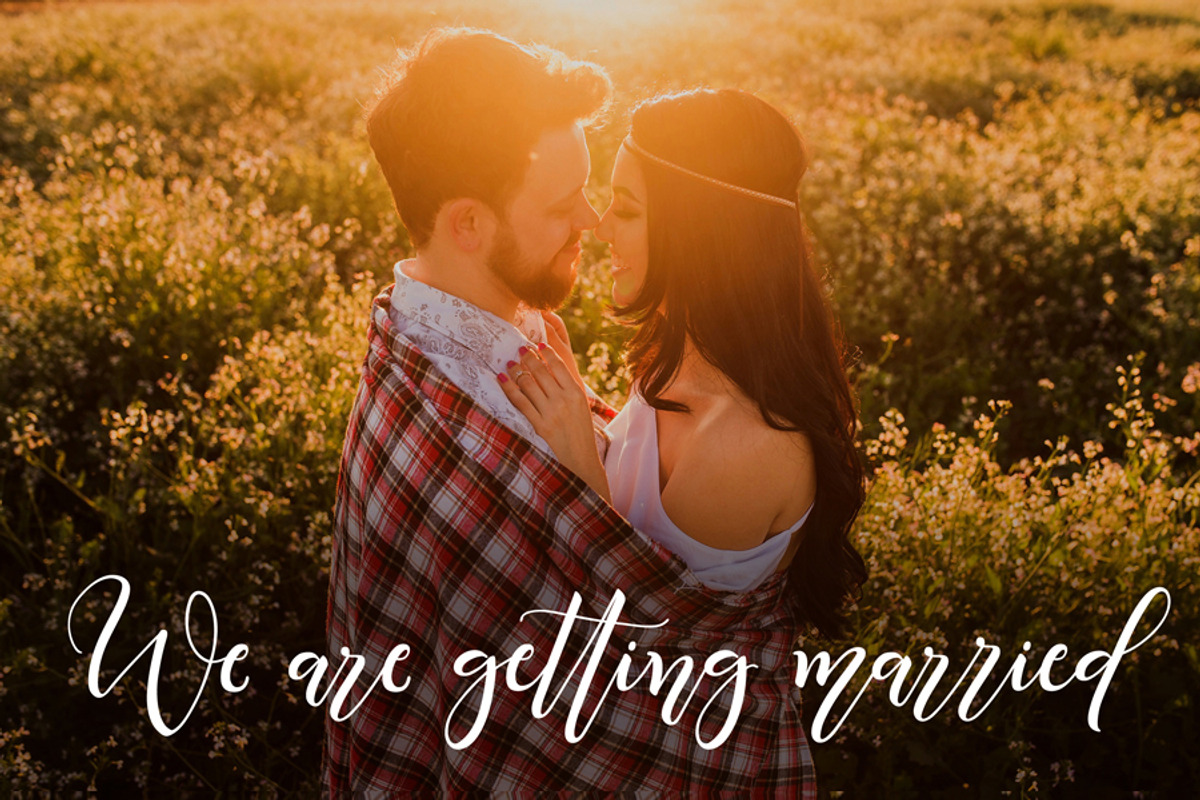 Amapola script font preview 3