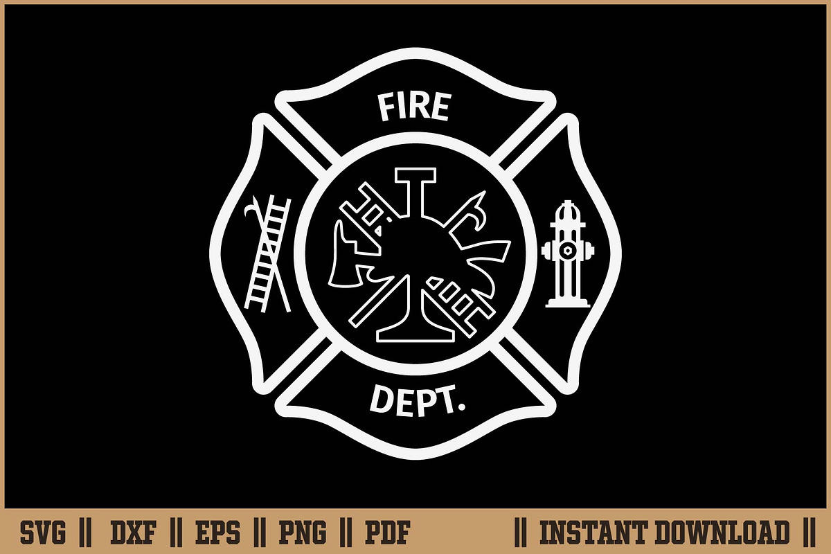 Fire Department Logo SVG, an Illustration by Handy Arts Studio (Photo 1 of 3)