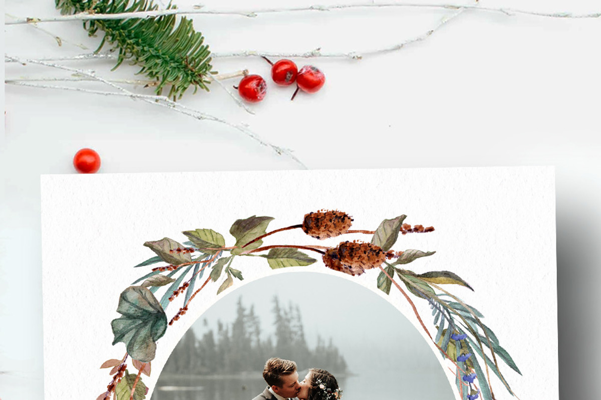 Christmas Card Photo Template, a Card Template by Nifty Template Studio (Photo 6 of 6)