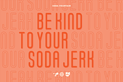Soda Fountain Typeface, a Sans Serif Font by tanner puzio. (Thumbnail 4 of 5)
