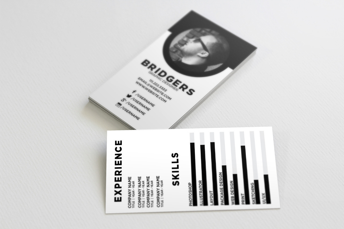 The Resume - Business Card Template, a Business Card Template by xxDeadPixels (Photo 3 of 5)