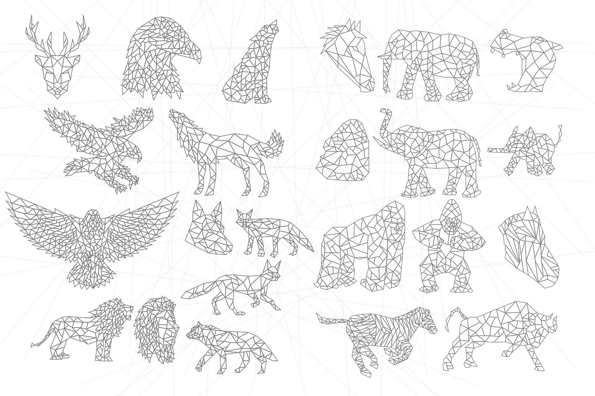 94 Geometric Animals Collection, an Animal Illustration by RHY Studio (Photo 4 of 5)