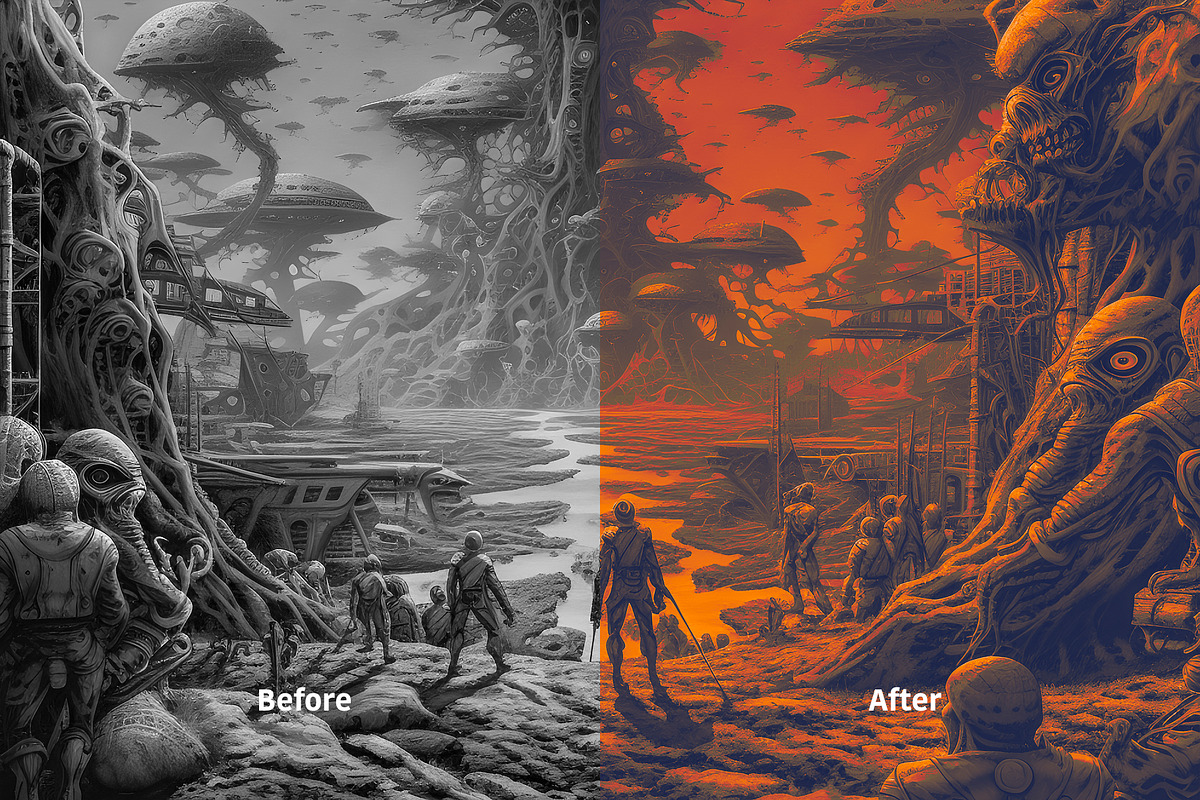 Recolor Artwork / Picture Effect, a Preset Add-On by B/B STUDIO (Photo 8 of 11)