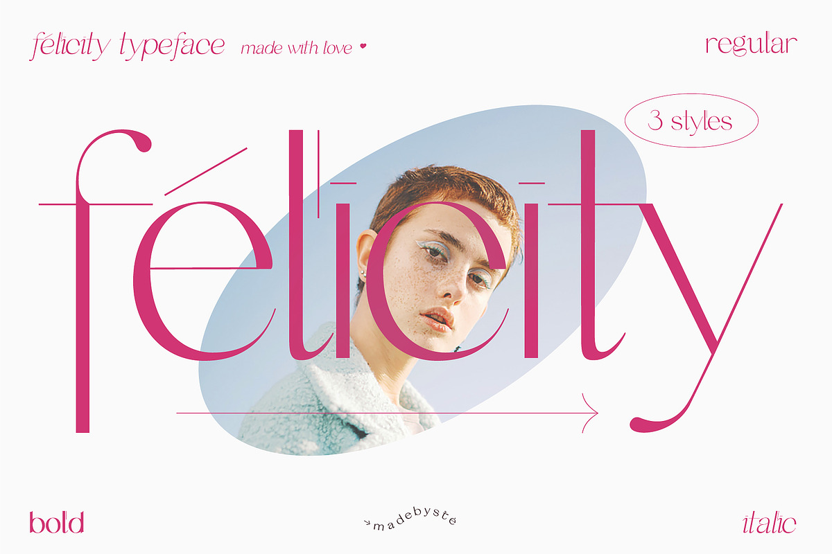FELICITY — 3 ELEGANT FONTS, a Sans Serif Font by Madebysté. (Photo 1 of 9)