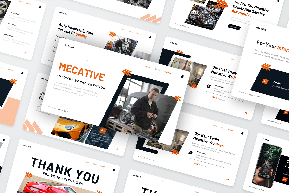 Automotive Presentation Powerpoint, a Presentation Template by SquidPixey (Photo 5 of 6)