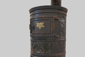 Old Stove Low Poly PBR