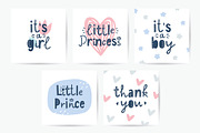 Baby Shower Party cards, a Decorative Illustration by redcollegiya design (Thumbnail 2 of 3)