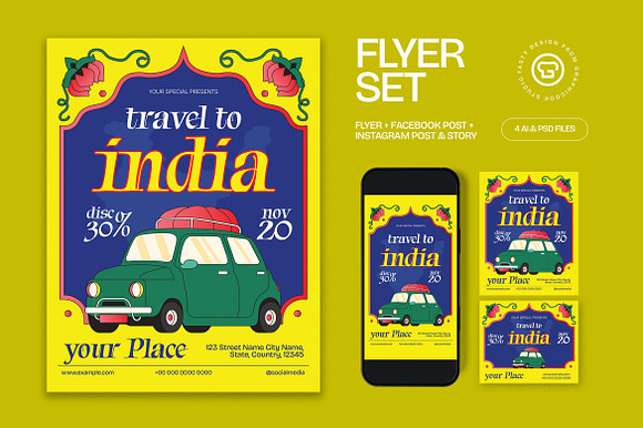 Travel To India Flyer preview 4